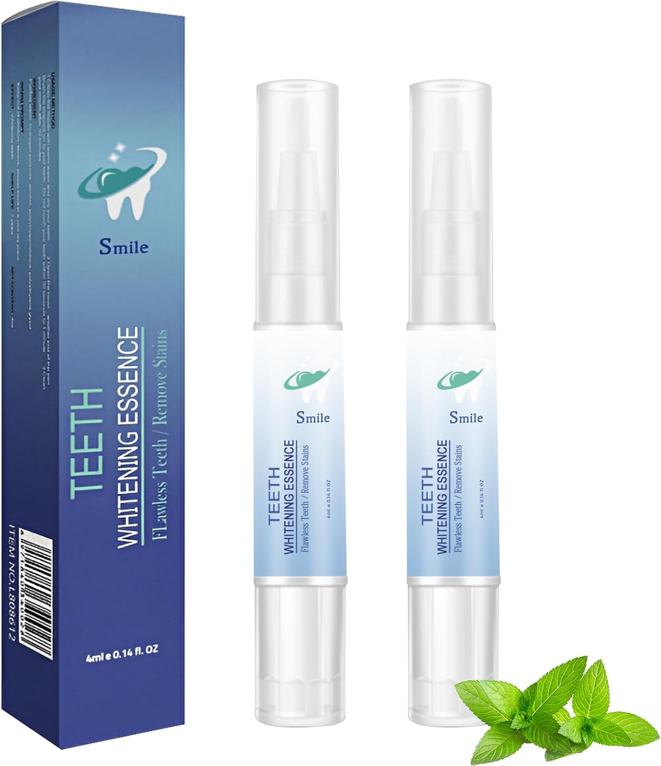 Teeth Whitening Essence Pen for Cleaning Teeth Stains, Freshening Breath and Reducing Yellowing (2Pcs)