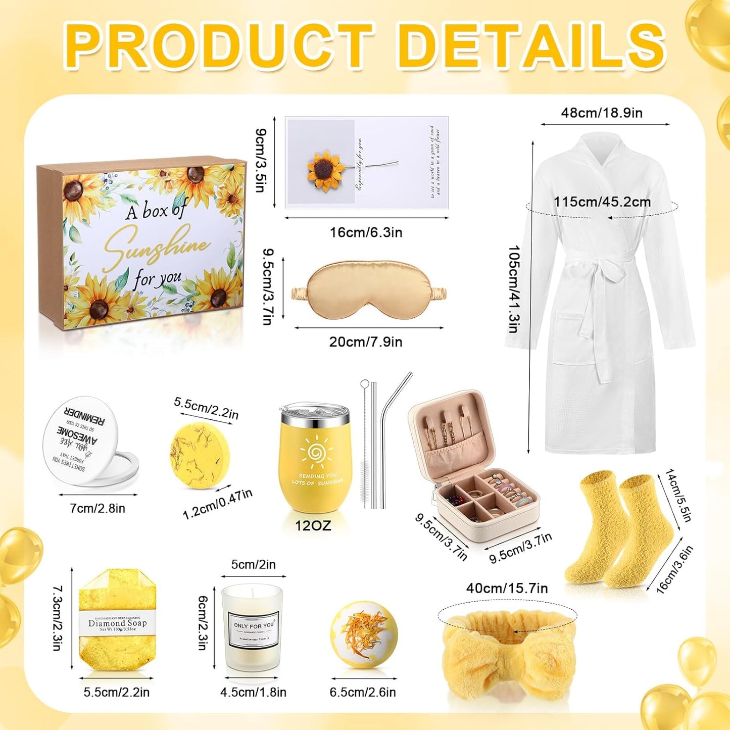 13 Pcs Birthday Gifts for Women Valentine Day Gifts Spa Basket Set for Women Mirrors Socks Steamers Jewelry Case Bath Robe Mom Nurse Girlfriend Wife