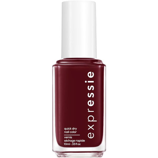 Expr Quick-Dry Vegan Nail Polish, Not so Low-Key, Blackened Burgundy, 0.33 Ounce